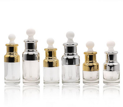 1 buc Flacon de picături de sticlă Picurator lichid pentru aromaterapie pentru ulei esențial de bază Sticle cu pipetă reîncărcabile 20-50ML de înaltă calitate