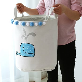 Ins Style Кошница за пране с голям капацитет 35*45CM Кошница за съхранение Бебешка кошница за мръсни дрехи