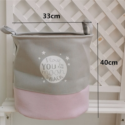 Ins Style skalbinių krepšelis didelės talpos 35*45cm saugojimo krepšelis kūdikių nešvarių drabužių krepšelis