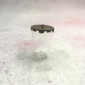 5 vnt. / siunta 35x25 mm varpelio stiklainiai vamzdžio formos stiklinis gaublys burbulas su 7 spalvų pagrindo stiklu noro buteliuko karoliai stiklo dangtelis kupolo dangtelis