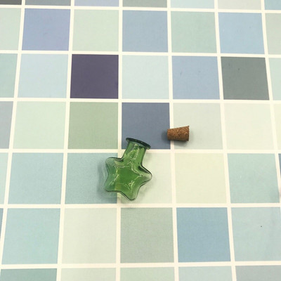 10 KOM Zvjezdica u obliku 9 boja Mini staklene prazne staklenke za uzorke Boca želja Prazne bočice za pohranu DIY privjesci Pluteni čep Uređenje doma