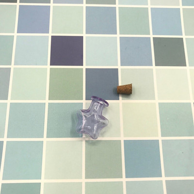 10 KOM Zvjezdica u obliku 9 boja Mini staklene prazne staklenke za uzorke Boca želja Prazne bočice za pohranu DIY privjesci Pluteni čep Uređenje doma