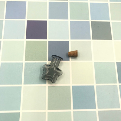 10 KOM Zvjezdica u obliku 9 boja Mini staklene prazne staklenke za uzorke Boca želja Prazne bočice za pohranu DIY privjesci Pluteni čep Uređenje doma