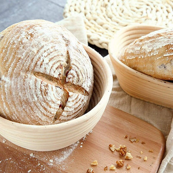 2 πακέτα 9 ιντσών Bread Proofing Basket - Baking Dough Bowl Gifts for Bakers Proving Baskets for Sourdough Lame Bread Slashing Scra
