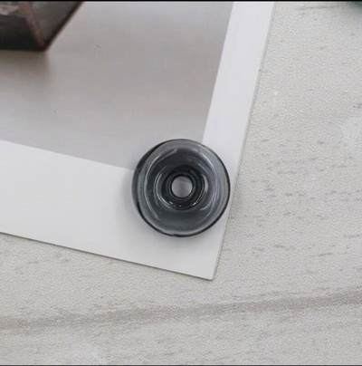 5X 2 cm-es üveggyöngyök buborékos flakon kör alakú, lyukas gyöngyök ékszerekhez barkácsoláshoz, parfüm olajos nyaklánc tartozék