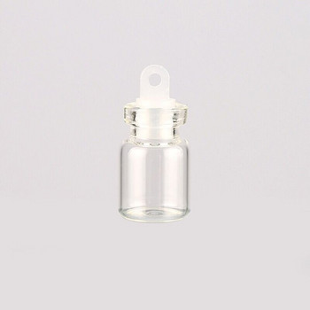 20 τμχ 0,8ml Mini Clear Glass Bottle Wishing Bottle Vials Άδεια γυάλινα βάζα με πώμα από φελλό Μπομπονιέρες για κοσμήματα για γάμους ευχών