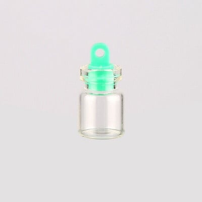 20 vnt. 0,8 ml Mini skaidraus stiklo buteliuko palinkėjimų buteliuko buteliukai Tušti stikliniai indeliai su kamštiniu kamščiu Vestuvės Palinkėjimų papuošalai Vakarėlis