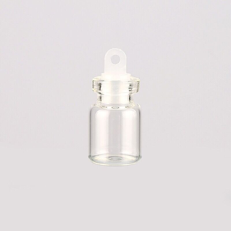 20 vnt. 0,8 ml Mini skaidraus stiklo buteliuko palinkėjimų buteliuko buteliukai Tušti stikliniai indeliai su kamštiniu kamščiu Vestuvės Palinkėjimų papuošalai Vakarėlis