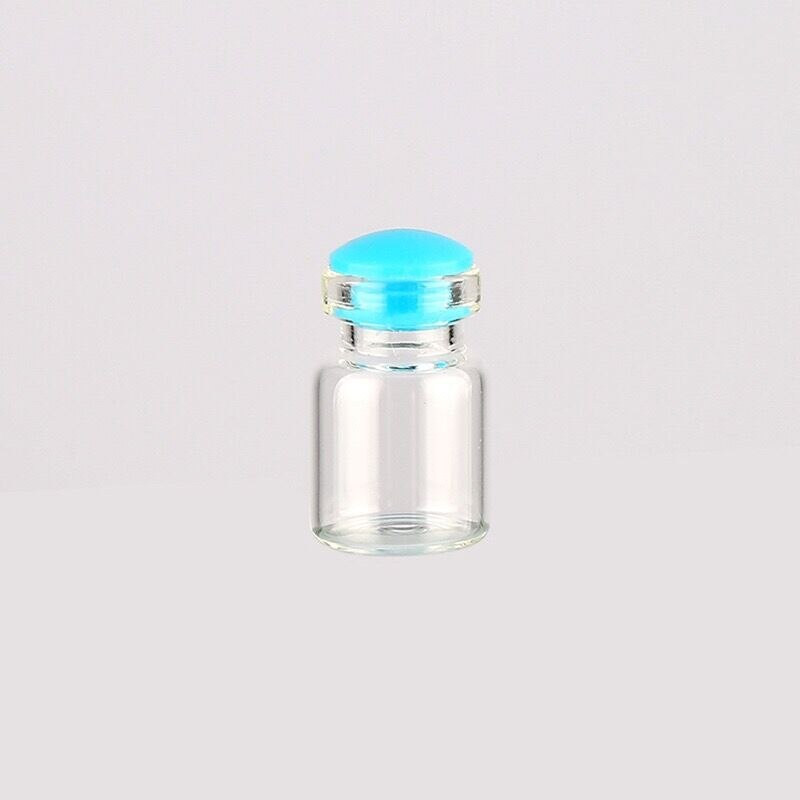 20 vnt. 0,8 ml Mini skaidraus stiklo buteliuko palinkėjimų buteliuko buteliukai Tušti stikliniai indeliai su kamštiniu kamščiu Vestuvės Palinkėjimų papuošalai Vakarėlis