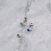 10 vnt/sl. mielas vėžlys SCREW CAP stiklo buteliuko pakabukas Wish Bottle Kvepalų eterinio aliejaus žavesio pavadinimas ant ryžių meno stiklo buteliuko pakabuko