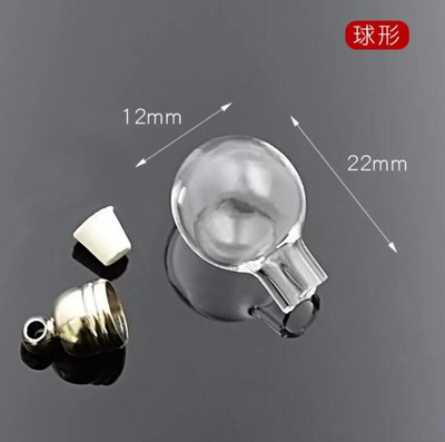 10db Mix alakú üveg fiola medál arany/ezüst kupak üveg medál kívánság üveg palack medál nyaklánc medál neve rizses üvegeken