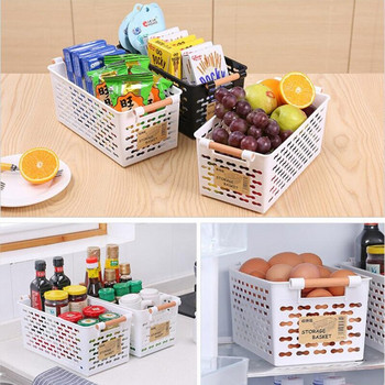 Кухненска кошница за съхранение Пластмасови многофункционални стелажи за зеленчуци и плодове Кошница за съхранение на органайзери Кутия за съхранение
