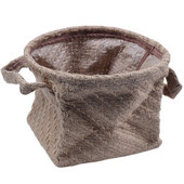 Pletena košara za pohranu Konop od konoplje Posuda za cvijeće Prljava odjeća Korpa za rublje s ručkama Uredsko stolno računalo Organizator Kutija za sitnice