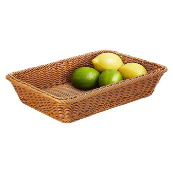 16-инчова плетена кошница за съхранение, кошница за хляб Магазин Кошница за витрини в супермаркет Тъкани храни Плодове Ресторант Кошница за сервиране