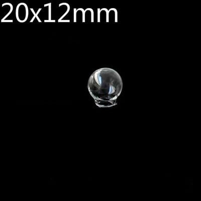 8vnt 20x10/20x12/20x15/25x12/25x15/30x20/35x25mm Tuščiaviduris stiklinis dangtelis kupolas skaidraus apvalaus stiklo gaublys burbulas "pasidaryk pats" stiklo buteliuko pakabukas