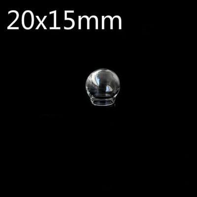 8vnt 20x10/20x12/20x15/25x12/25x15/30x20/35x25mm Tuščiaviduris stiklinis dangtelis kupolas skaidraus apvalaus stiklo gaublys burbulas "pasidaryk pats" stiklo buteliuko pakabukas