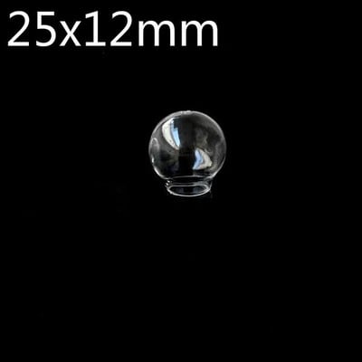8vnt 20x10/20x12/20x15/25x12/25x15/30x20/35x25mm Tuščiaviduris stiklinis dangtelis kupolas skaidraus apvalaus stiklo gaublys burbulas "pasidaryk pats" stiklo buteliuko pakabukas