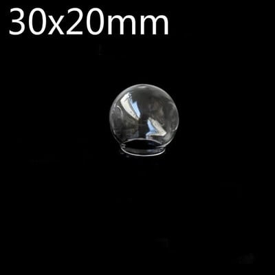 8vnt 20x10/20x12/20x15/25x12/25x15/30x20/35x25mm Tuščiaviduris stiklinis dangtelis kupolas skaidraus apvalaus stiklo gaublys burbulas "pasidaryk pats" stiklo buteliuko pakabukas