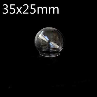 8vnt 20x10/20x12/20x15/25x12/25x15/30x20/35x25mm Tuščiaviduris stiklinis dangtelis kupolas skaidraus apvalaus stiklo gaublys burbulas "pasidaryk pats" stiklo buteliuko pakabukas