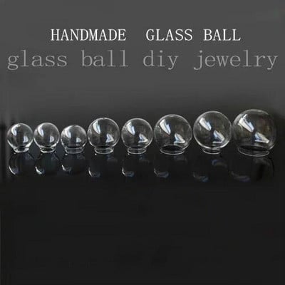 8vnt 20x10/20x12/20x15/25x12/25x15/30x20/35x25mm Tuščiaviduris stiklinis dangtelis kupolas skaidraus apvalaus stiklo gaublys burbulas "pasidaryk pats" stiklo buteliuko pakabukas