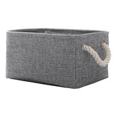 Платнена кошница за съхранение, сгъваема кутия за съхранение за детска стая и дома, сгъваема платнена кошница за рафтове за гардероб или спалня