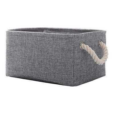 Платнена кошница за съхранение, сгъваема кутия за съхранение за детска стая и дома, сгъваема платнена кошница за рафтове за гардероб или спалня