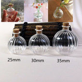 5X karácsonyi sütőtök formájú kívánságpalackok váza átlátszó üvegpalackok fiolák ünnepi esküvőhöz Lakberendezési ajándékok Babaház játék