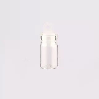 20бр. Мини стъклени бутилки от 0,5 ml Празни буркани за проби с пластмасови/силиконови/коркови запушалки за бутилка за съхранение на декорация на занаяти „направи си сам“