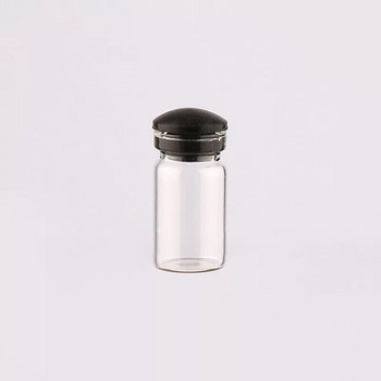 20бр. Мини стъклени бутилки от 0,5 ml Празни буркани за проби с пластмасови/силиконови/коркови запушалки за бутилка за съхранение на декорация на занаяти „направи си сам“