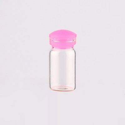 20 buc. Mini sticle de sticlă de 0,5 ml Borcane de probă goale cu dopuri din plastic/ silicon/plută pentru bricolaj, decorațiuni, sticle de depozitare