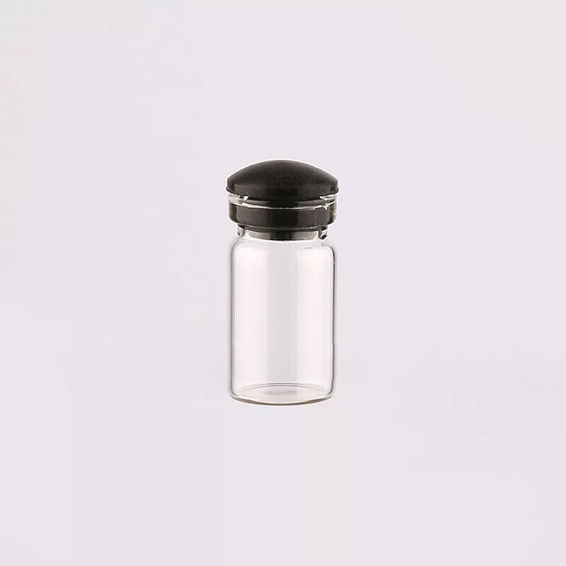 20 buc. Mini sticle de sticlă de 0,5 ml Borcane de probă goale cu dopuri din plastic/ silicon/plută pentru bricolaj, decorațiuni, sticle de depozitare