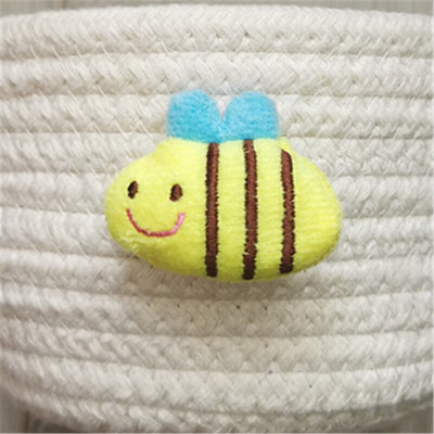 15X9CM mini játéktároló kosár pamut kötél szőtt egyéb termékek szervező tartály gyerekeknek baba gyerekjátékok