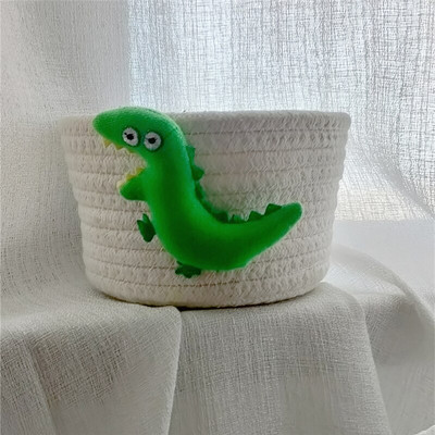 15X9CM mini játéktároló kosár pamut kötél szőtt egyéb termékek szervező tartály gyerekeknek baba gyerekjátékok