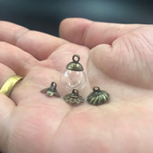 5tk 10mm klaasist maakera medaljon õõnes mulli kupli kate sooviga pudelipurgi kaelakee ümmargune pallikera võluviaal isetehtud ripats