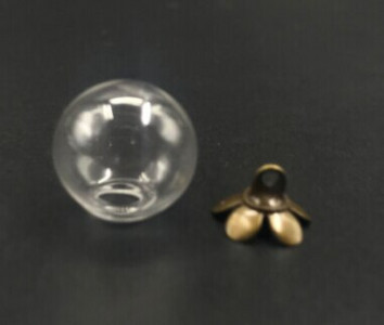 5tk 10mm klaasist maakera medaljon õõnes mulli kupli kate sooviga pudelipurgi kaelakee ümmargune pallikera võluviaal isetehtud ripats