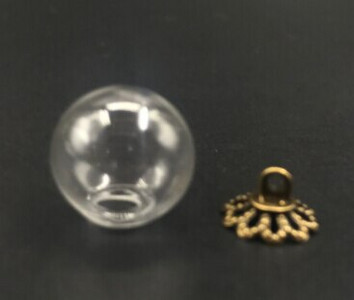 5tk 10mm klaasist maakera medaljon õõnes mulli kupli kate sooviga pudelipurgi kaelakee ümmargune pallikera võluviaal isetehtud ripats