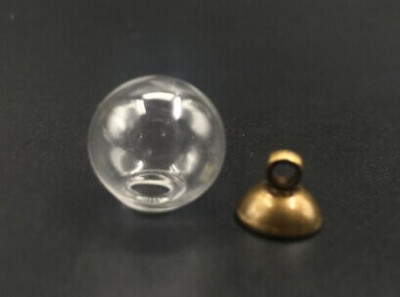 5tk 10mm klaasist maakera medaljon õõnes mulli kupli kate sooviga pudelipurgi kaelakee ümmargune pallikera võluviaal isetehtud ripats