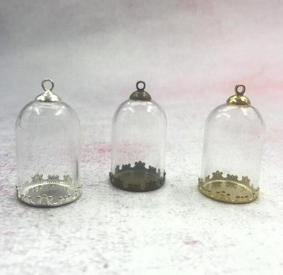 5 vnt. / siunta 30x20 mm vamzdiniai varpelio stiklainiai stiklinis gaublys gėlių pagrindo dangtelio rinkinys stiklo buteliukas buteliukas kupolo pakabukas papuošalų radiniai karoliai pakabukas