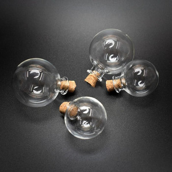 8X γυάλινο μπουκάλι Μικρό διαφανές βάζο από φελλό Φελλό Γυάλινο μπουκάλι Potion Glass Πώμα ευχών Διαφανές μπουκάλι αρώματος Διακοσμητικό κρεμαστό κόσμημα αυτοκινήτου