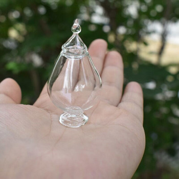 Κουκλόσπιτο Miniature Glass Candy Jar Simulation Candy Bottle Bottle Toy 1/12 Scale Pretend Toy for Home Kitchen Decor