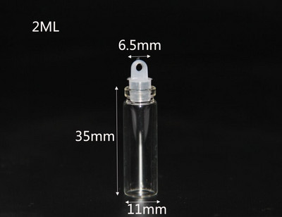 20db/tétel 1ml 2ml kis aranyos mini parafa dugós üvegpalackok fiolák tégelyek tartályok kívánságpalack üveg kézműves karácsonyi ajándékok