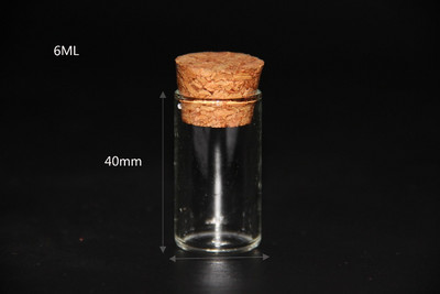 10pcs/lot 4ml 5ml 6ml 18ml 22ml Tube staklenke Staklene boce Bočice s plutenim čepom Svadbeni kućni dekor Poklopac za hranu Boce Staklenke