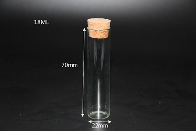 10pcs/lot 4ml 5ml 6ml 18ml 22ml Tube staklenke Staklene boce Bočice s plutenim čepom Svadbeni kućni dekor Poklopac za hranu Boce Staklenke