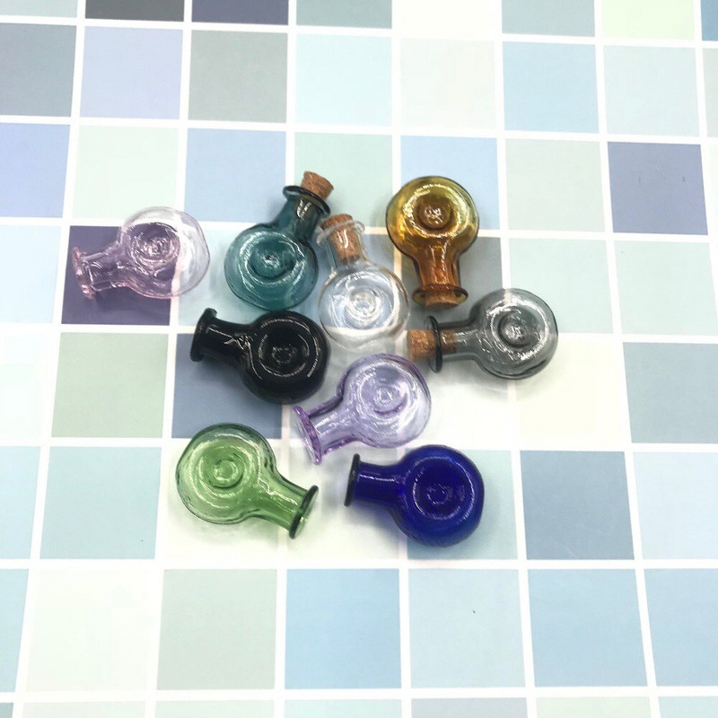 10 bucăți forma XO 9 culori se amestecă mini sticle de sticlă sticle drăguțe cu plută sticle mici borcane mici fiole pandantiv sticle de ulei de parfum