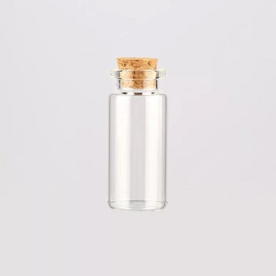 10 buc 10 ml 22x50 mm sticle mici borcane de sticlă decorare recipiente bricolaj mini fiole pentru mesaje ieftine ornamente borcane cu dop de plută din cauciuc