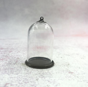 5 τμχ/παρτίδα 38x25mm DIY γυάλινο σφαιρικό βάζο καμπάνα με χάλκινο δίσκο χάντρες καπάκι γυάλινο φιαλίδιο κρεμαστό μπουκάλι κάλυμμα θόλου ευρήματα κολιέ