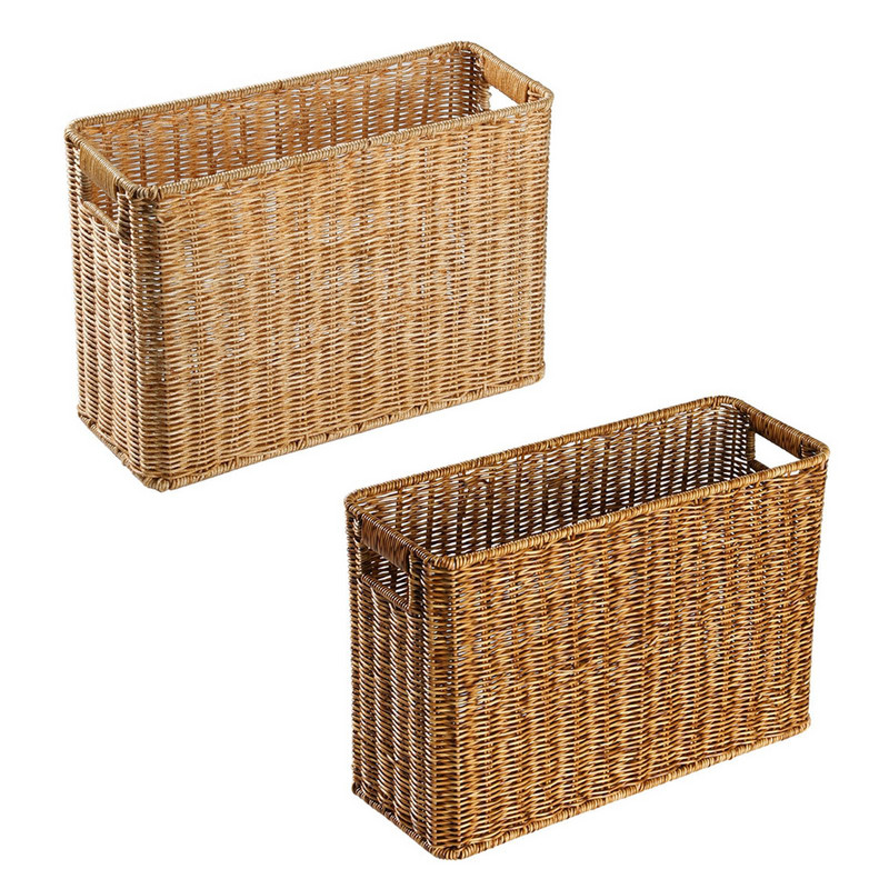 Organizator Cos Reviste Recipiente Decorative Cos Finisare pentru Revista Ziar