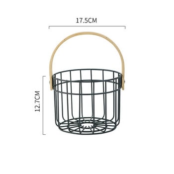 Nordic Iron Кошница с плодове Органайзери за контейнери за плодове Минимализъм Метални купи за съхранение на плодове и зеленчуци Кухненски кошници с яйца Поставка