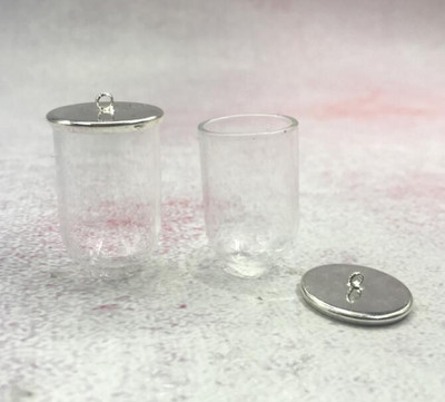 5 vnt / siunta 30x20 mm varpelio stiklainiai vamzdžio formos stiklinis gaublys burbulas su 7 spalvų pagrindo stiklu norinčių butelių karoliai stiklo dangtelis kupolo dangtelis