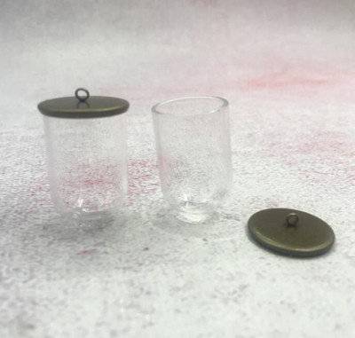 5 vnt / siunta 30x20 mm varpelio stiklainiai vamzdžio formos stiklinis gaublys burbulas su 7 spalvų pagrindo stiklu norinčių butelių karoliai stiklo dangtelis kupolo dangtelis